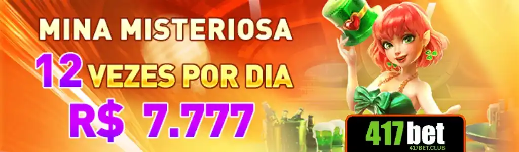 Mina Misteriosa no app 417BET com prêmio de R$7777 até 12 vezes por dia